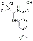 4-(TERT-BUTYL)-N'-HYDROXY-N-(2,2,2-TRICHLORO-1-HYDROXYETHYL)BENZENECARBOXIMIDAMIDE Struktur