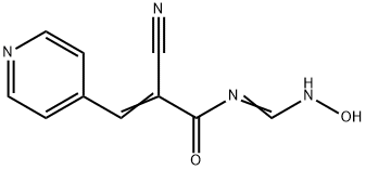 2-CYANO-N-[(HYDROXYIMINO)METHYL]-3-(4-PYRIDINYL)ACRYLAMIDE Struktur