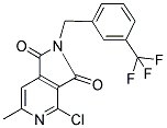 4-CHLORO-6-METHYL-2-[3-(TRIFLUOROMETHYL)BENZYL]-2,3-DIHYDRO-1H-PYRROLO[3,4-C]PYRIDINE-1,3-DIONE Struktur