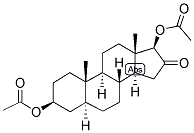 5-ALPHA-ANDROSTAN-3-BETA, 17-BETA-DIOL-16-ONE DIACETATE Struktur