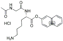 AC-GLY-LYS-BETA-NAPHTHYL ESTER HCL Struktur