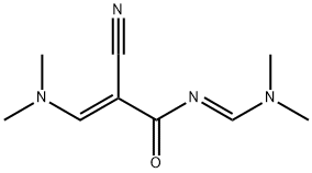 2-CYANO-3-(DIMETHYLAMINO)-N-[(DIMETHYLAMINO)METHYLENE]ACRYLAMIDE Struktur