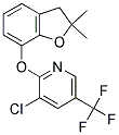 2-(2,2-DIMETHYL(3-OXAINDAN-4-YLOXY))-3-CHLORO-5-(TRIFLUOROMETHYL)PYRIDINE Struktur