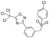 3-(3-([(4-CHLOROPHENYL)SULFONYL]METHYL)PHENYL)-5-(TRICHLOROMETHYL)-1,2,4-OXADIAZOLE Struktur