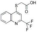 ([2-(TRIFLUOROMETHYL)QUINOLIN-4-YL]THIO)ACETIC ACID Struktur