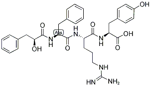 L-BETA-PHENYLLACTYL-PHE-ARG-TYR-OH Struktur