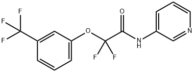 2,2-DIFLUORO-N-(3-PYRIDINYL)-2-[3-(TRIFLUOROMETHYL)PHENOXY]ACETAMIDE Struktur