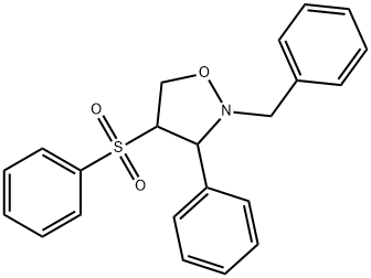 2-BENZYL-3-PHENYL-4-(PHENYLSULFONYL)TETRAHYDROISOXAZOLE Struktur