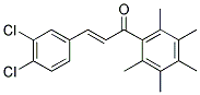 3-(3,4-DICHLOROPHENYL)-1-(2,3,4,5,6-PENTAMETHYLPHENYL)PROP-2-EN-1-ONE Struktur