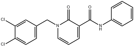 1-(3,4-DICHLOROBENZYL)-2-OXO-N-PHENYL-1,2-DIHYDRO-3-PYRIDINECARBOXAMIDE Struktur