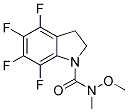 4,5,6,7-TETRAFLUORO-2,3-DIHYDRO-1-[(N-METHOXY-N-METHYLAMINO)CARBONYL]-(1H)-INDOLE Struktur