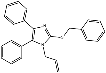 1-ALLYL-2-(BENZYLSULFANYL)-4,5-DIPHENYL-1H-IMIDAZOLE Struktur