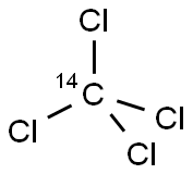 CARBON TETRACHLORIDE, [14C] Struktur