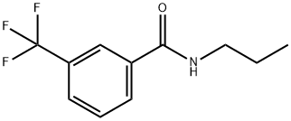 N-PROPYL-3-(TRIFLUOROMETHYL)BENZENECARBOXAMIDE Struktur