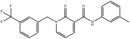 N-(3-METHYLPHENYL)-2-OXO-1-[3-(TRIFLUOROMETHYL)BENZYL]-1,2-DIHYDRO-3-PYRIDINECARBOXAMIDE Struktur