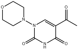 5-ACETYL-1-MORPHOLIN-4-YL-1H-PYRIMIDINE-2,4-DIONE Struktur