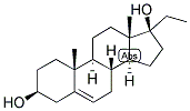 5-ANDROSTEN-17ALPHA-ETHYL-3BETA,17BETA-DIOL Struktur