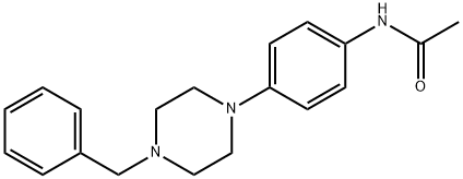 N-[4-(4-BENZYLPIPERAZINO)PHENYL]ACETAMIDE Struktur