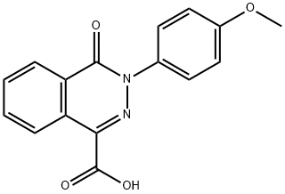 3-(4-METHOXYPHENYL)-4-OXO-3,4-DIHYDRO-1-PHTHALAZINECARBOXYLIC ACID Struktur