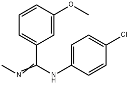 N-(4-CHLOROPHENYL)-3-METHOXY-N'-METHYLBENZENECARBOXIMIDAMIDE Struktur