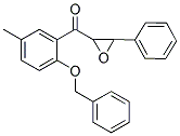 [2-(BENZYLOXY)-5-METHYLPHENYL](3-PHENYLOXIRAN-2-YL)METHANONE Struktur