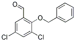 2-(BENZYLOXY)-3,5-DICHLOROBENZENECARBALDEHYDE Struktur