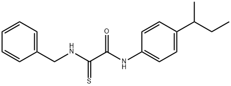 2-(BENZYLAMINO)-N-[4-(SEC-BUTYL)PHENYL]-2-THIOXOACETAMIDE Struktur