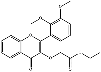 ETHYL 2-([2-(2,3-DIMETHOXYPHENYL)-4-OXO-4H-CHROMEN-3-YL]OXY)ACETATE Struktur