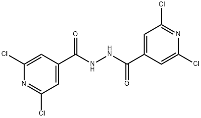 N'4-[(2,6-DICHLORO-4-PYRIDYL)CARBONYL]-2,6-DICHLOROPYRIDINE-4-CARBOHYDRAZIDE Struktur