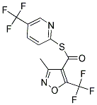 5-(TRIFLUOROMETHYL)-2-PYRIDYL 3-METHYL-5-(TRIFLUOROMETHYL)ISOXAZOLE-4-CARBOTHIOATE Struktur