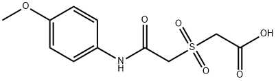 2-([2-(4-METHOXYANILINO)-2-OXOETHYL]SULFONYL)ACETIC ACID Struktur