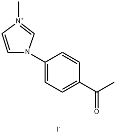 1-(4-ACETYLPHENYL)-3-METHYL-1H-IMIDAZOL-3-IUM IODIDE Struktur