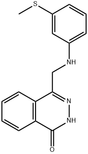 4-([3-(METHYLSULFANYL)ANILINO]METHYL)-1(2H)-PHTHALAZINONE Struktur