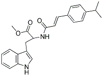 METHYL 3-INDOL-3-YL-2-(3-(4-(ISOPROPYL)PHENYL)PROP-2-ENOYLAMINO)PROPANOATE Struktur