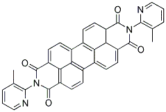 N,N'-DI(6-METHYL-PYRID-2-YL)-PERYLENTETRACARBONIC ACID, DIAMIDE Struktur