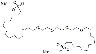 SULFATED LAURYL ETHER OF TETRAETHYLENEGLYCOL SODIUM SALT Struktur