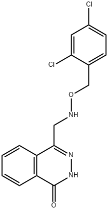 4-(([(2,4-DICHLOROBENZYL)OXY]AMINO)METHYL)-1(2H)-PHTHALAZINONE Struktur