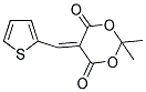 2,2-DIMETHYL-5-(2-THIENYLMETHYLENE)-1,3-DIOXANE-4,6-DIONE Struktur