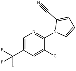 1-[3-CHLORO-5-(TRIFLUOROMETHYL)-2-PYRIDINYL]-1H-PYRROLE-2-CARBONITRILE Struktur