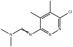 N'-(6-CHLORO-4,5-DIMETHYLPYRIDAZIN-3-YL)-N,N-DIMETHYLIMINOFORMAMIDE Struktur