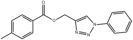 (1-PHENYL-1H-1,2,3-TRIAZOL-4-YL)METHYL 4-METHYLBENZENECARBOXYLATE Struktur