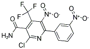 2-CHLORO-5-NITRO-6-(3-NITROPHENYL)-4-(TRIFLUOROMETHYL)NICOTINAMIDE Struktur