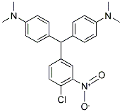 N1,N1-DIMETHYL-4-((4-CHLORO-3-NITROPHENYL)[4-(DIMETHYLAMINO)PHENYL]METHYL)ANILINE Struktur