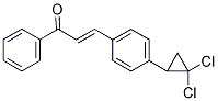 3-[4-(2,2-DICHLOROCYCLOPROPYL)PHENYL]-1-PHENYLPROP-2-EN-1-ONE Struktur