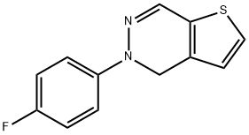 5-(4-FLUOROPHENYL)-4,5-DIHYDROTHIENO[2,3-D]PYRIDAZINE Struktur