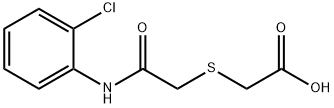 2-([2-(2-CHLOROANILINO)-2-OXOETHYL]SULFANYL)ACETIC ACID Struktur