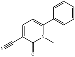 1-METHYL-2-OXO-6-PHENYL-1,2-DIHYDRO-3-PYRIDINECARBONITRILE Struktur