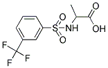 2-(([3-(TRIFLUOROMETHYL)PHENYL]SULFONYL)AMINO)PROPANOIC ACID Struktur