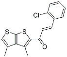 3-(2-CHLOROPHENYL)-1-(3,4-DIMETHYLTHIENO[2,3-B]THIOPHEN-2-YL)PROP-2-EN-1-ONE Struktur