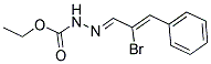 ETHYL 2-(2-BROMO-3-PHENYLPROP-2-ENYLIDENE)HYDRAZINE-1-CARBOXYLATE Struktur